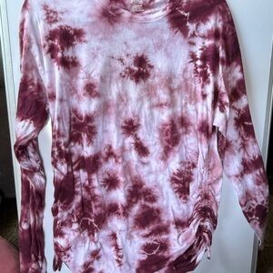 PINK Tie-Dye Long Sleeve Shirt